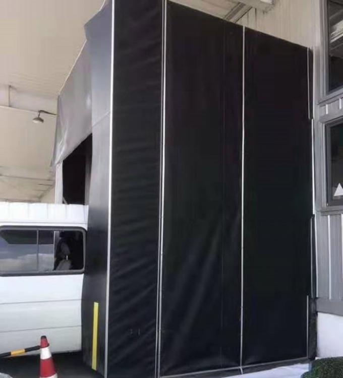 PVC Mechanic loading dock shelters Logistic Warehouse For Loading Bay